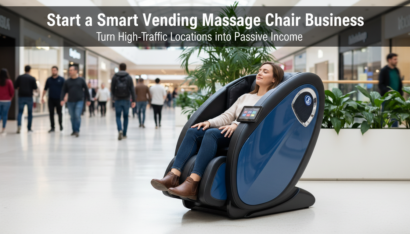 Vending massage chair passive income business